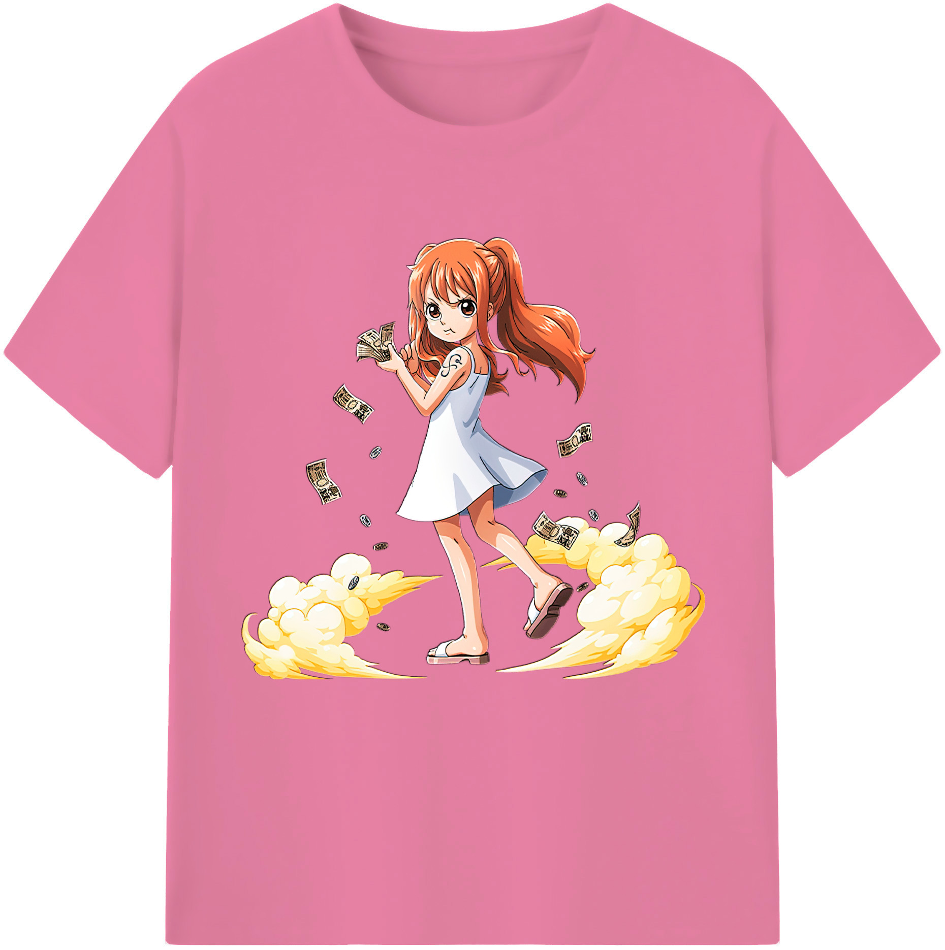 ワンピース ナミ ONE PIECE Nami 綿100％半袖Tシャツ（フロントプリント）